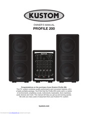 Kustom Profile 200 Owner's Manual