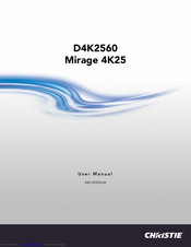 Christie D4K2560 User Manual