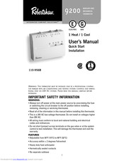 Robertshaw 9200 User Manual