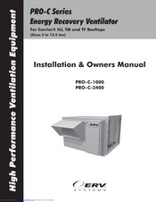 ERV Systems PRO-C-1000 Installation & Owner's Manual