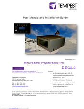 Tempest Blizzard DEC3.2 User Manual And Installation Instructions