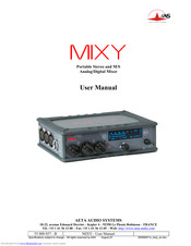 aeta audio systems MIXY User Manual