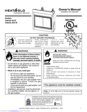 Heat & Glo Dakota 42H-B Owner's Manual
