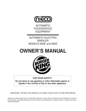 Nieco 950E Owner's Manual