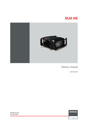 Barco RLM H5 Owner's Manual
