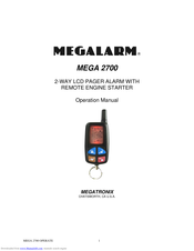 Megalarm MEGA 2700 Operation Manual