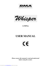 RMA Whisper S-787NA User Manual