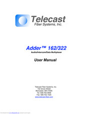 Telecast Adder 162 User Manual
