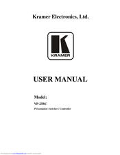 Kramer VP-23RC User Manual