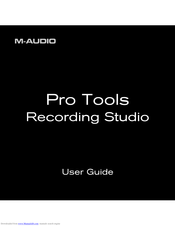 M-Audio Pro Tools Recording Studio User Manual