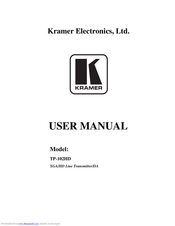 Kramer TP-102HD User Manual