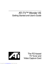 ATI Technologies ATI-TV WONDER VE Getting Started And User's Manual