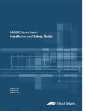Allied Telesis AT-8624T/2M, AT-8624PoE Installation And Safety Manual