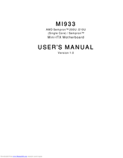 IBASE Technology MI933 User Manual