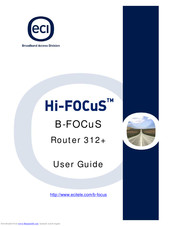 Eci Telecom B-FOCuS 312 User Manual