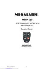 Megalarm MEGA 250 Operation Manual