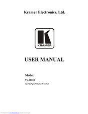 Kramer VS-3232D User Manual