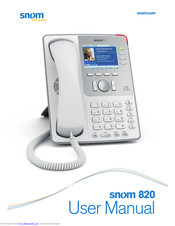 Snom 820 User Manual