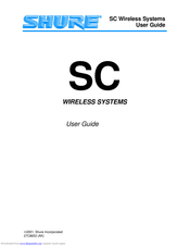Shure SC User Manual