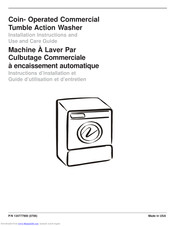 Electrolux Tumble action washer Installation Instructions And Use And Care Manual