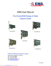 EMS XtremeRGB-Ex4+ User Manual