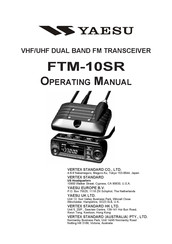 Vertex Standard FTM-10SR Operating Manual