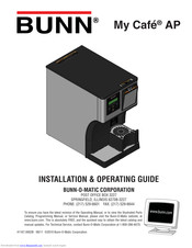 Bunn My Cafe AP Installation & Operating Manual