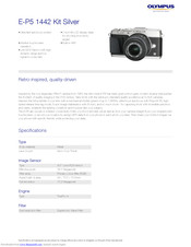 Olympus E-P5 1442 Kit Silver Specifications