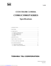 Toshiba CS9001P SERIES Specifications