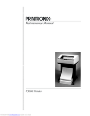 Printronix P3000 Series Maintenance Manual