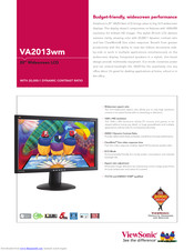 Viewsonic VA2013wm Specifications
