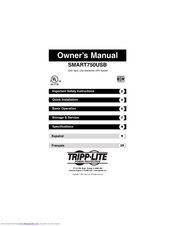 Tripp Lite Line-Interactive UPS System SMART750USB Owner's Manual