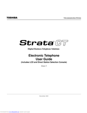 Toshiba Strata CT User Manual