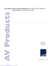 AV Products C7 Active Centre User Manual