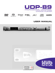 HHB UDP-89 User Manual