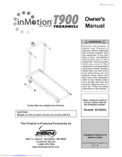 Stamina inMotion T900 Owner's Manual