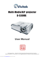 Vivitek D-530MX User Manual