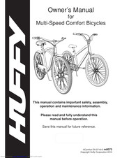 Huffy Multi-Speed Comfort Bicycles Owner's Manual