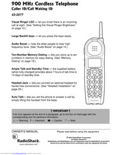 Radio Shack 43-3577 Owner's Manual