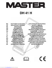 Master DH 41 H Operating Manual