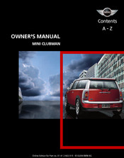 Mini COOPER,  COOPER Owner's Manual