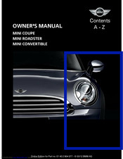 Mini COOPER S Owner's Manual