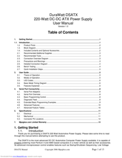 MPEGbox DuraWattDSATX User Manual