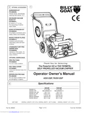 Billy Goat Termite TKD512SP Operator Owner's Manual