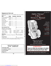 DJG Alpha Omega 3-In-1 Owner's Manual