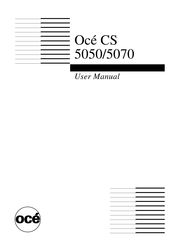 Oce 5070 User Manual