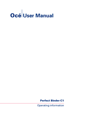 Oce Perfect Binder-C1 User Manual