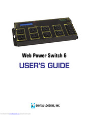 Digital Loggers Web Power Switch 6 User Manual