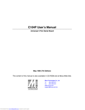 Moxa Technologies C104P User Manual