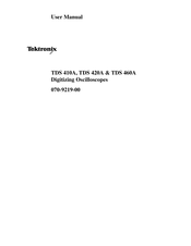 Tektronix TDS 410A User Manual